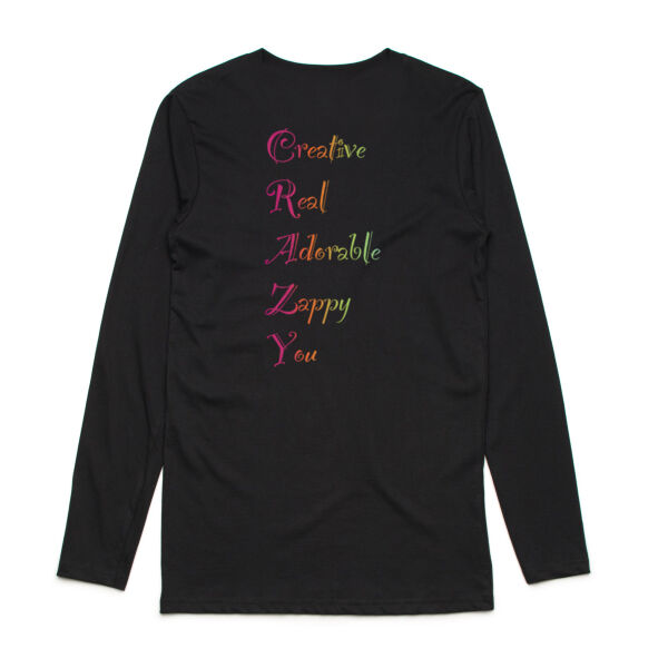 Creative Back Print - AS Colour Mens Ink Longsleeve Tee Thumbnail