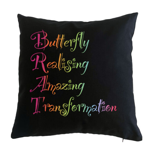 Butterfly Front Print - Cushion cover Thumbnail