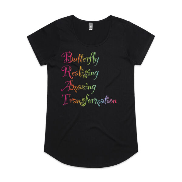 Butterfly Front Print - AS Colour Womens Mali Tee Thumbnail