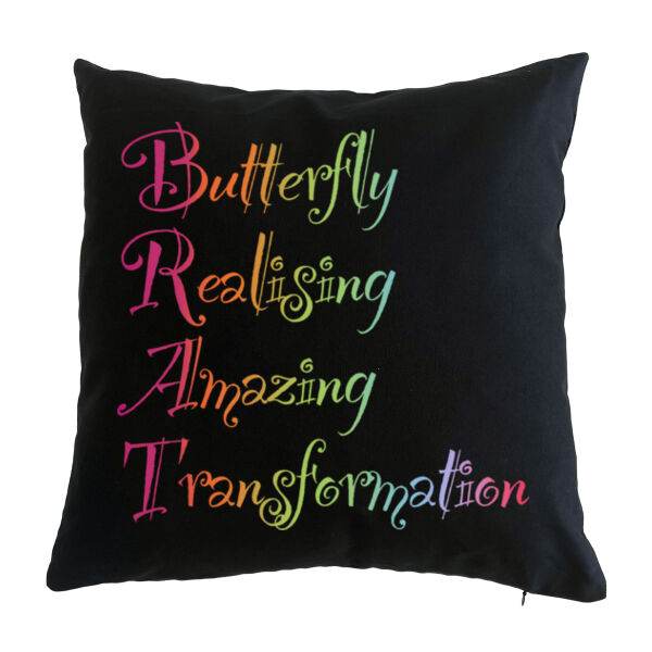 Butterfly Back Print - Cushion cover Thumbnail