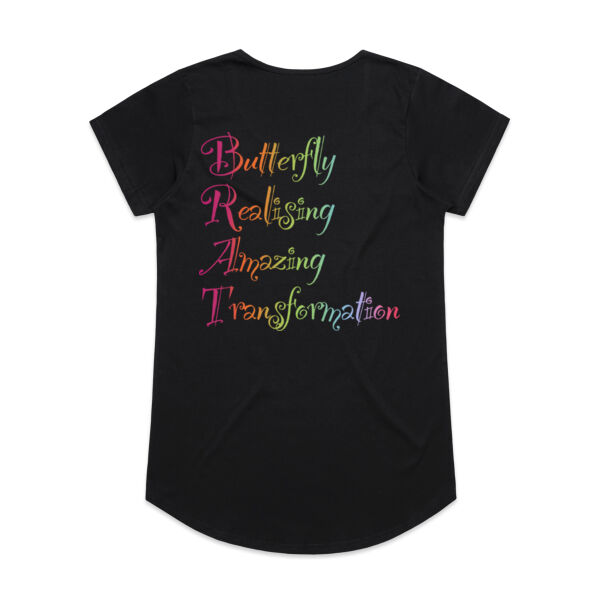 Butterfly Back Print - AS Colour Womens Mali Tee Thumbnail