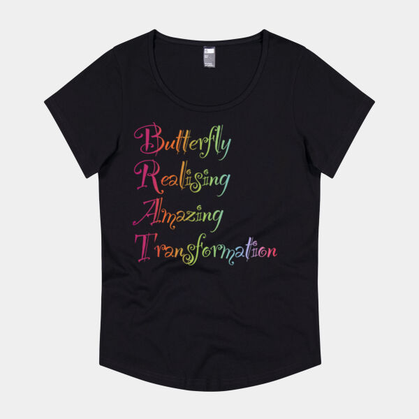 Butterfly Front Print - Thread Project Womens Jazz Tee Thumbnail