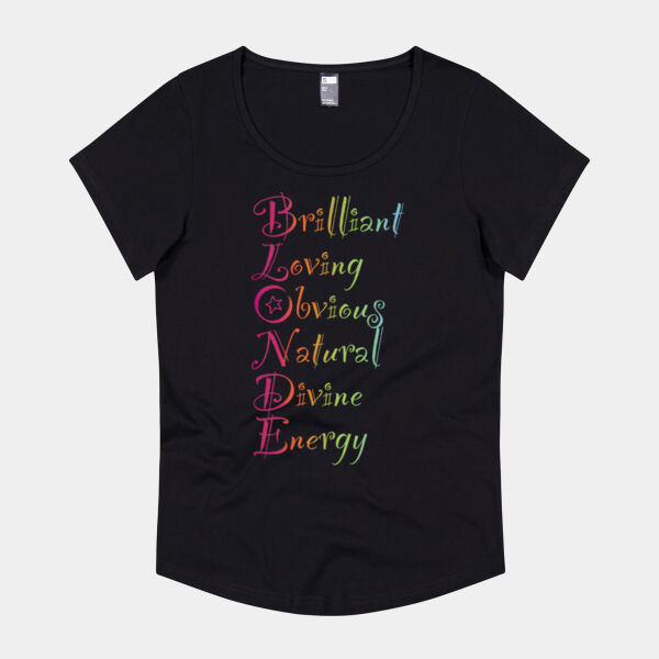 Blonde Front Print - C-Force Classic Kiwi Adults Singlet - Thread Project Womens Jazz Tee Thumbnail