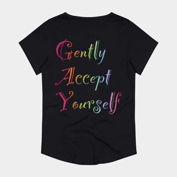 Gently Back Print - Thread Project Womens Jazz Tee Thumbnail