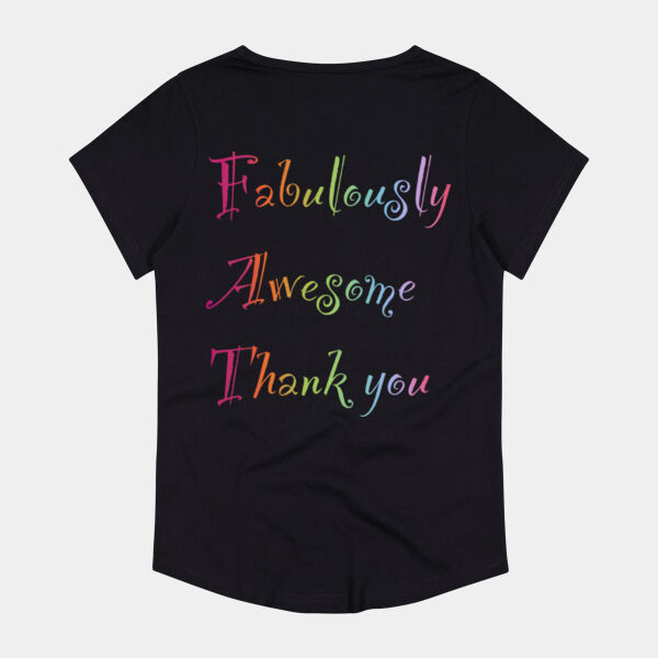 Fabulous Back Print - Thread Project Womens Jazz Tee Thumbnail