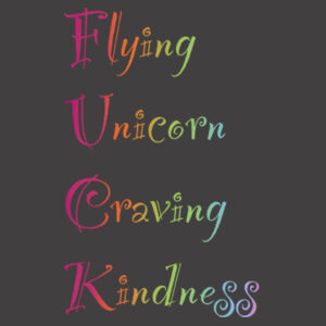 Kindness back - AS Colour Womens Heavy Faded Tank Design