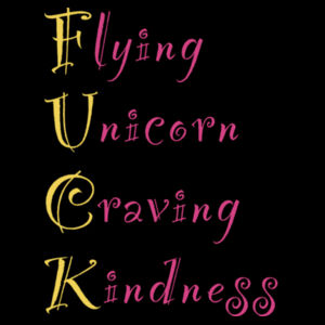 Flying unicorn Craving kindness merchandise Design