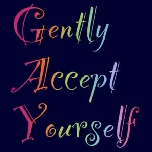 Gently Accept Yourself - Alstyle Mens Tee Design