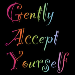 Gently Accept Yourself - AS Colour Women's Relax Crop Crew Design