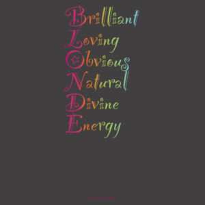 Blonde Back Print - AS Colour Womens Heavy Faded Tank Design