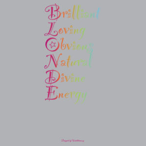 Blonde Back Print - AS Colour Womens Yes Racerback Singlet Design