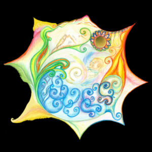 Worldpeace drawing - AS Colour Womens Supply Hood Design
