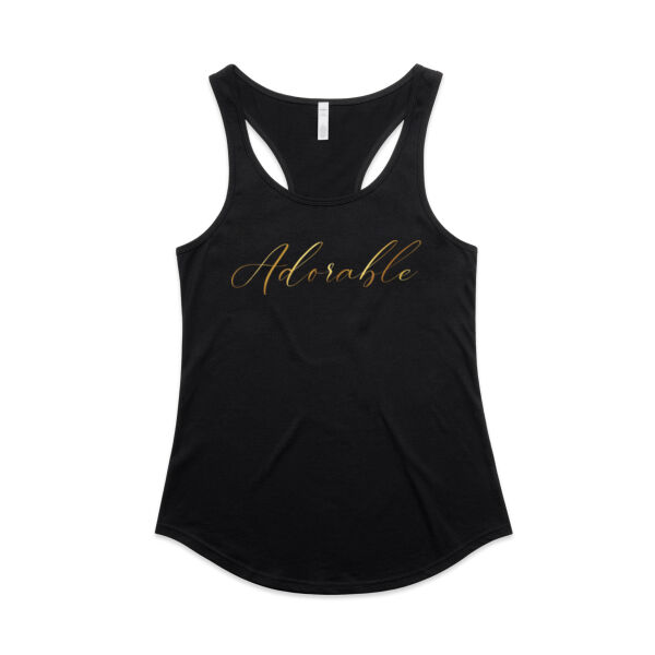 Adorable - AS Colour Womens Mali Racerback Singlet Thumbnail