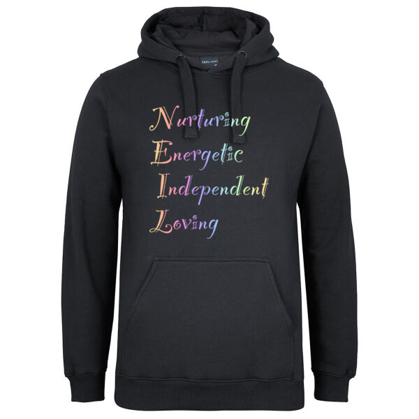 Neil Colourful - JB's Mens Fleecy Hoodie Thumbnail