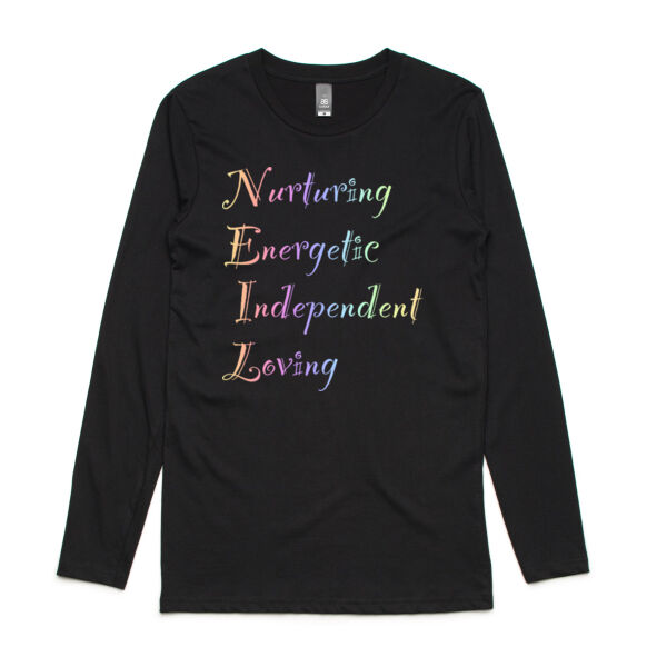 Neil Colourful - AS Colour Mens Ink Longsleeve Tee Thumbnail